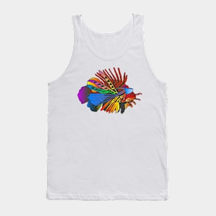 African Style Colorful Cascade Zebrafish Tropical Vibe Tank Top